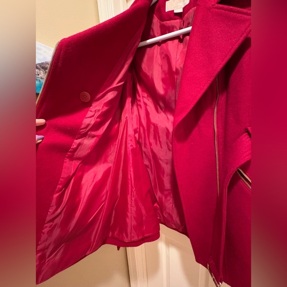 Michael Kors beautiful Red Wool Coat - Picture 4 of 9